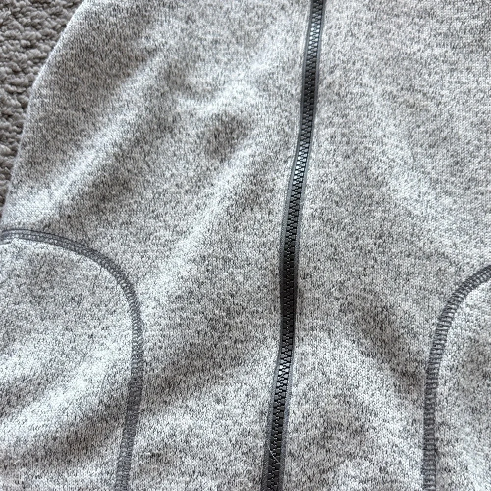 Carter's Gray Fleece Zip Front Vest